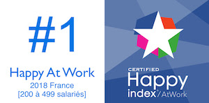Numéro 1 en 2018 d'après le sondage Happy at work